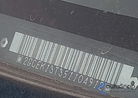 2005 Chevrolet Silverado 1500 Z71 from USA, damaged, VIN 2GCEK13T351104912